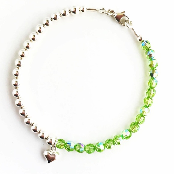 Dainty Swarovski + Sterling Silver Charm Bracelets - Picture 3 of 4